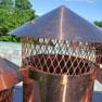 Copper chimney cap