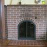 Fireplace door