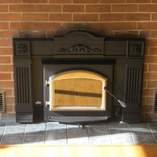 Wood fireplace insert