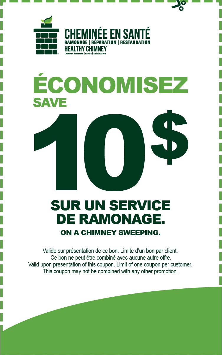 Save 10$ on a chimney sweeping